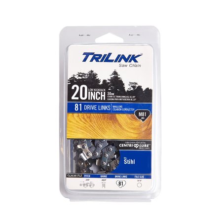 TRILINK Chainsaw Chain .325 Semi-Chisel .063 81DL for Stihl 024; CL26381TL2